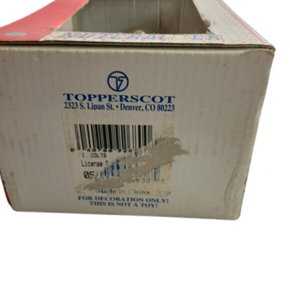 Vintage Topperscot NFL Indianapolis Colts Decorative Holiday Nutcracker New - Picture 7 of 7